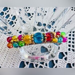 Vintage 1980s Colorful Hair Clip Barrette